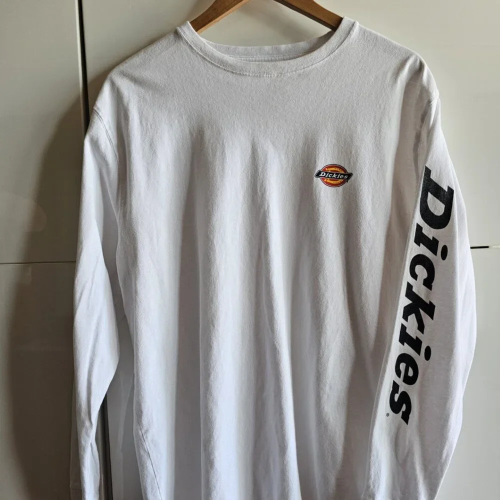 Dickies Men's Long Sleeve Logo Oversized Graphic Tee - Picture 3 of 11